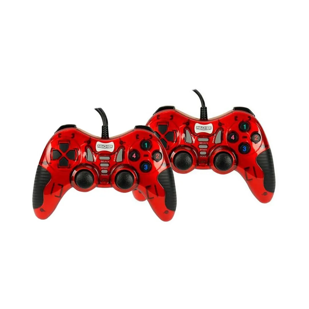 دسته بازی شوکدار کامپیوتر مچر مدل MR61 - دو عددی