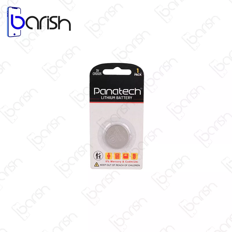 باتری لیتیومی سکه ای پاناتک مدل CR2025 -کارتی 1 عددی
