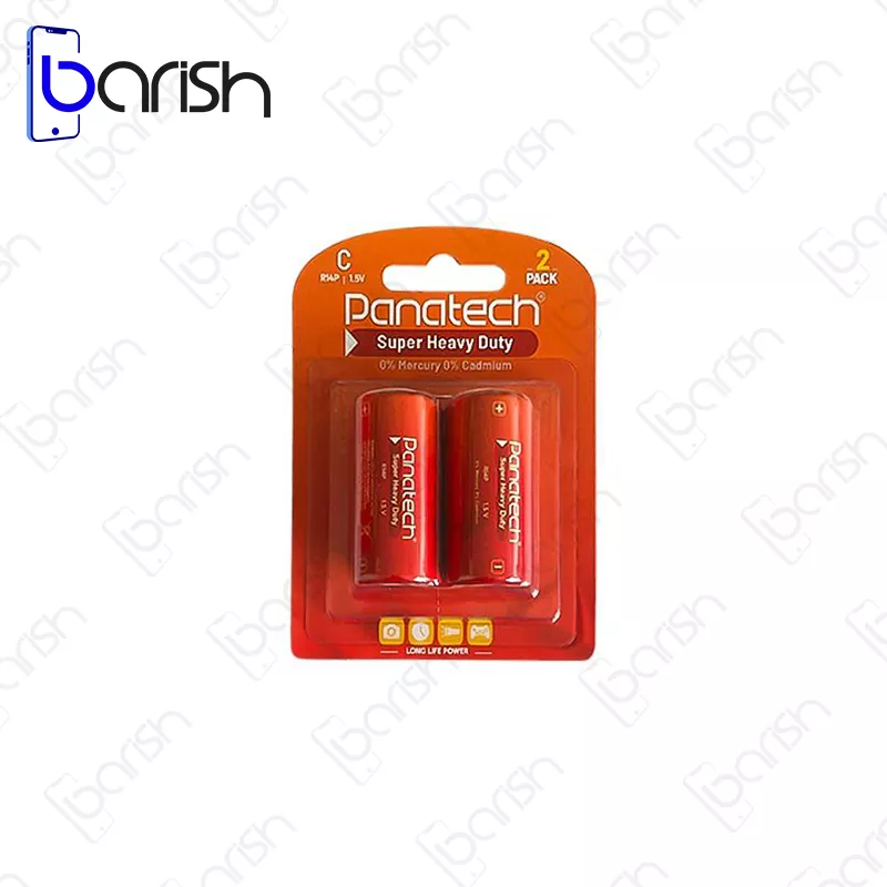 باتری متوسط پاناتک مدل R14P بسته 2 عددی