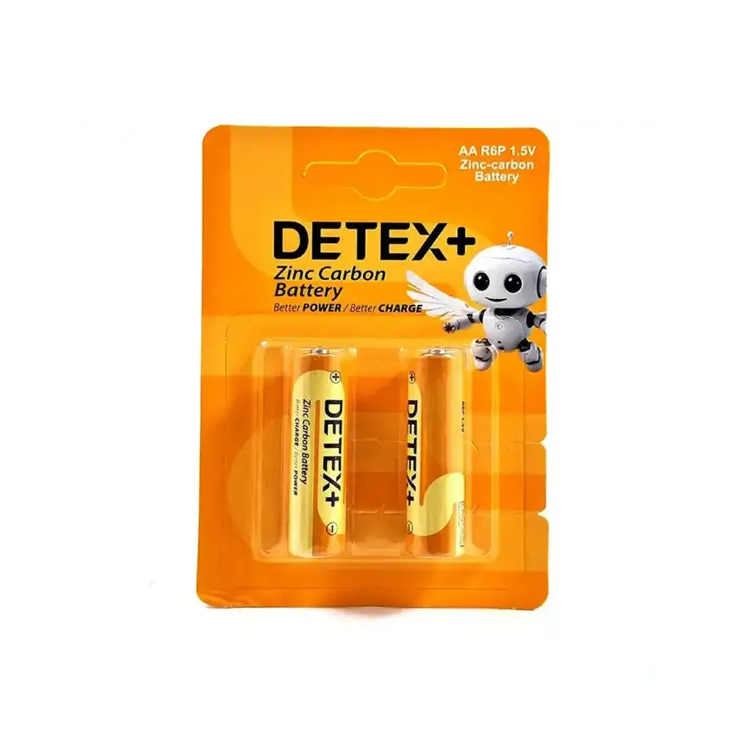 باتری قلمی دتکس پلاس مدل R6P – بسته 2 عددی