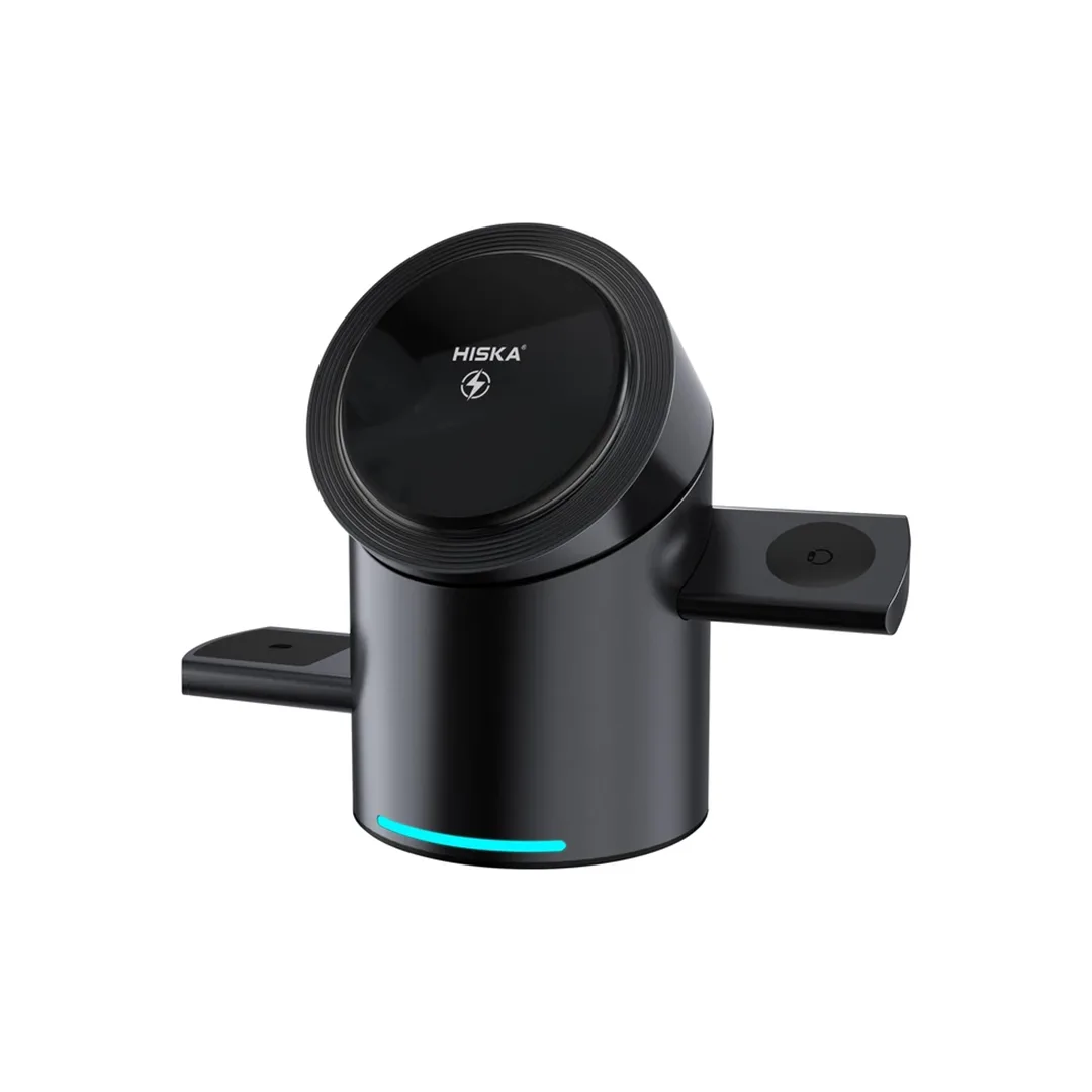 پایه نگهدارنده و شارژر بی سیم گوشی موبایل هیسکا مدل HR-16
