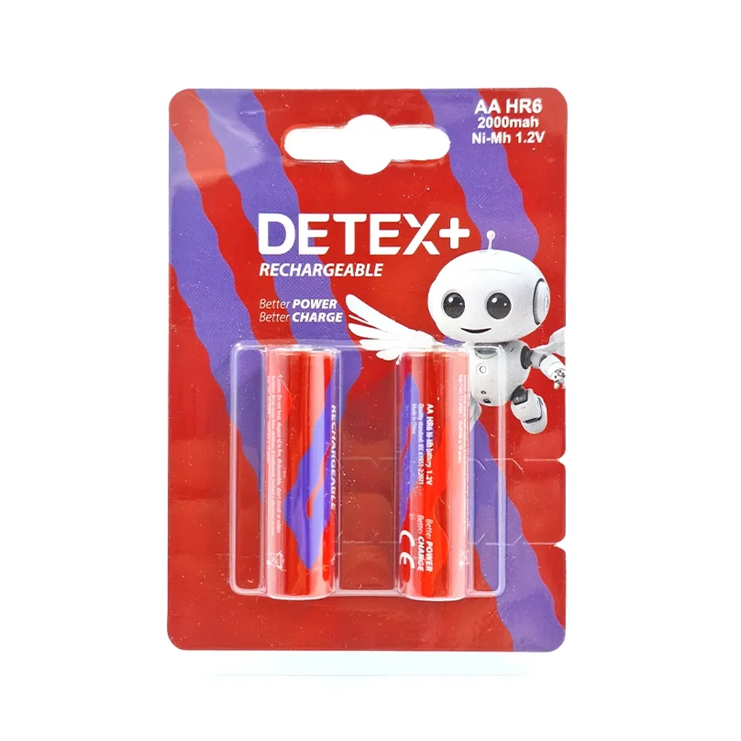 باتری قلمی شارژی دتکس پلاس مدل HR6