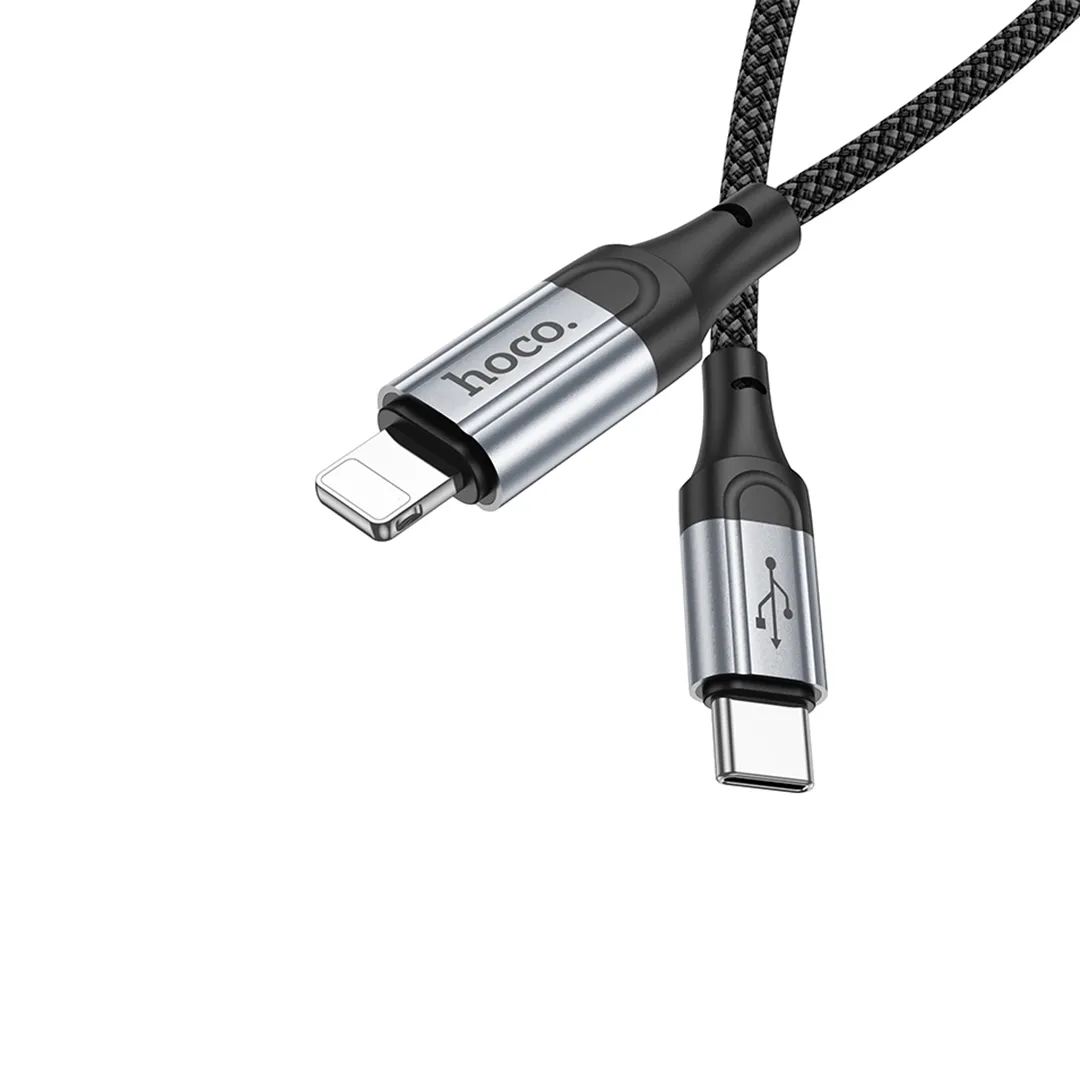 کابل دیتا و شارژ تایپ سی به لایتنینگ هوکو مدل X102